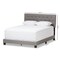 Baxton Studio Cassandra Modern Light Grey Upholstered Full Size Bed 136-7457 - alternate 5